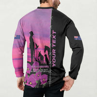 Personalised ANZAC War Animals Button Sweatshirt Lest We Forget Memorial LT15 - Polynesian Pride