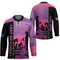 Personalised ANZAC War Animals Hockey Jersey Lest We Forget Memorial