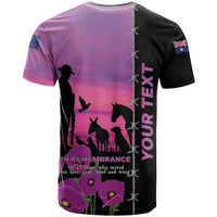 Personalised ANZAC War Animals T Shirt Lest We Forget Memorial LT15 - Polynesian Pride