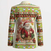 Hawaiian Santa Aloha Pineapple Christmas Blazer Mele Kalikimaka - Polynesian Pride