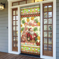 Hawaiian Santa Aloha Pineapple Christmas Door Cover Mele Kalikimaka - Polynesian Pride