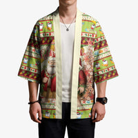 Hawaiian Santa Aloha Pineapple Christmas Kimono Mele Kalikimaka - Polynesian Pride