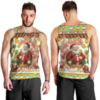 Hawaiian Santa Aloha Pineapple Christmas Men Tank Top Mele Kalikimaka - Polynesian Pride