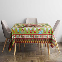 Hawaiian Santa Aloha Pineapple Christmas Tablecloth Mele Kalikimaka - Polynesian Pride