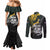 New Zealand and South Africa Rugby Personalised Couples Matching Mermaid Dress and Long Sleeve Button Shirt Maori Kiwi With Springboks