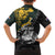 New Zealand and South Africa Rugby Personalised Family Matching Off The Shoulder Long Sleeve Dress and Hawaiian Shirt Maori Kiwi With Springboks