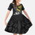 New Zealand and South Africa Rugby Personalised Family Matching Off The Shoulder Long Sleeve Dress and Hawaiian Shirt Maori Kiwi With Springboks