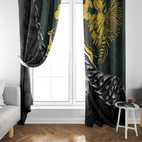 New Zealand and South Africa Rugby Window Curtain Maori Kiwi With Springboks LT15 - Polynesian Pride