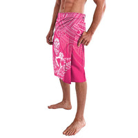 New Zealand Silver Fern Rugby Custom Lavalava Maori Tiki Pink Version