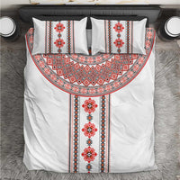 Bulgarian Embroidery Style Seamless Pattern Bedding Set