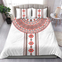 Bulgarian Embroidery Style Seamless Pattern Bedding Set