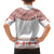 Bulgarian Embroidery Style Seamless Pattern Family Matching Off The Shoulder Long Sleeve Dress and Hawaiian Shirt