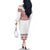 Bulgarian Embroidery Style Seamless Pattern Family Matching Off The Shoulder Long Sleeve Dress and Hawaiian Shirt