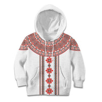 Bulgarian Embroidery Style Seamless Pattern Kid Hoodie