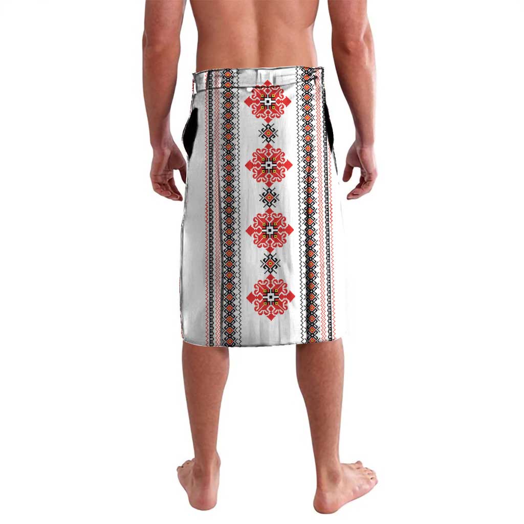 Bulgarian Embroidery Style Seamless Pattern Lavalava