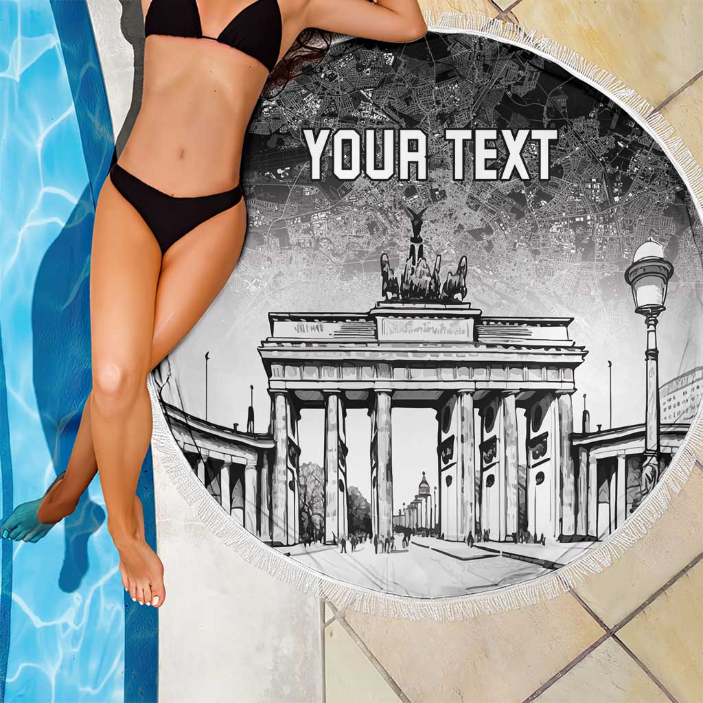 Personalized Germany Berlin Wall Beach Blanket Tag der Deutschen Einheit