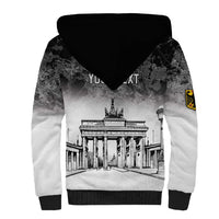 Personalized Germany Berlin Wall Sherpa Hoodie Tag der Deutschen Einheit