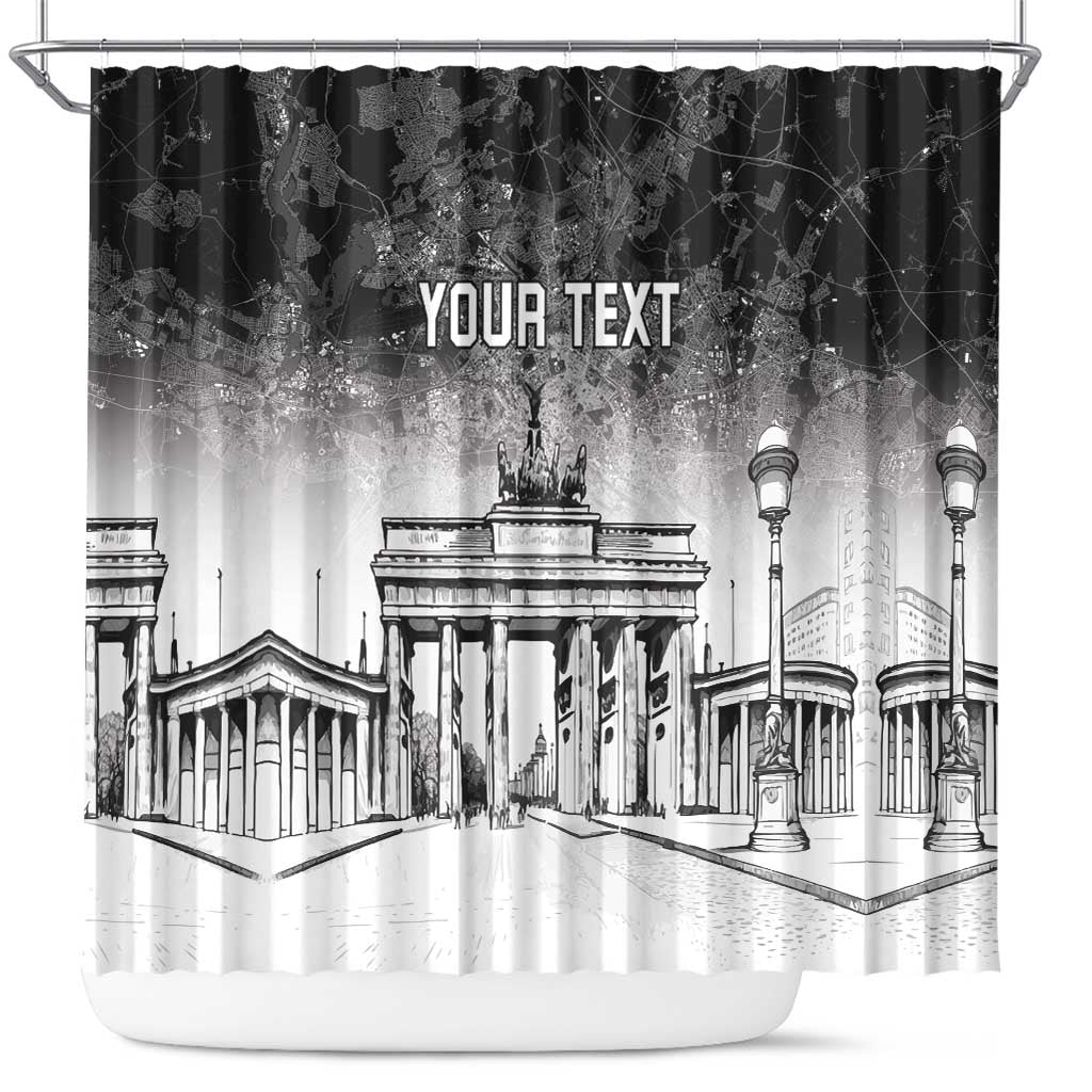 Personalized Germany Berlin Wall Shower Curtain Tag der Deutschen Einheit
