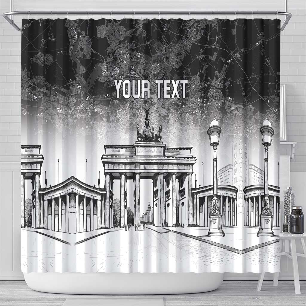 Personalized Germany Berlin Wall Shower Curtain Tag der Deutschen Einheit