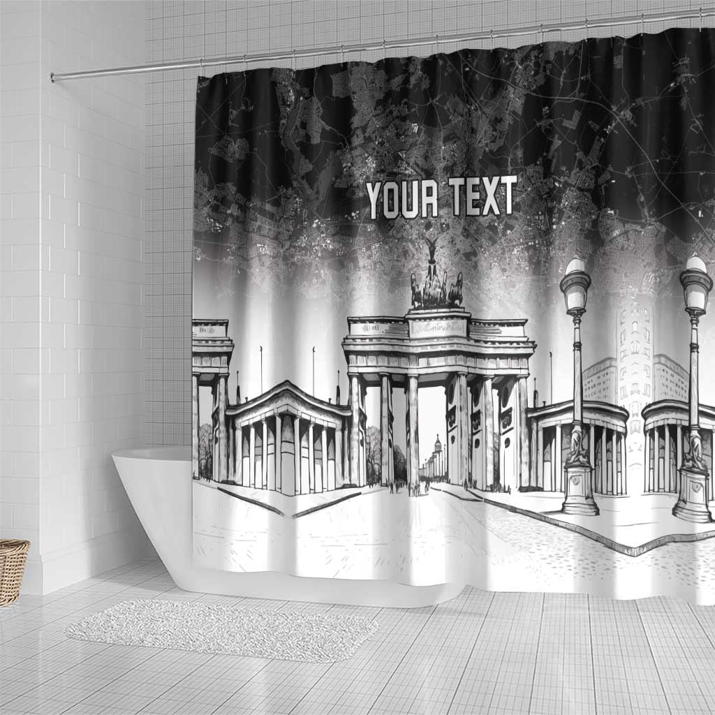 Personalized Germany Berlin Wall Shower Curtain Tag der Deutschen Einheit