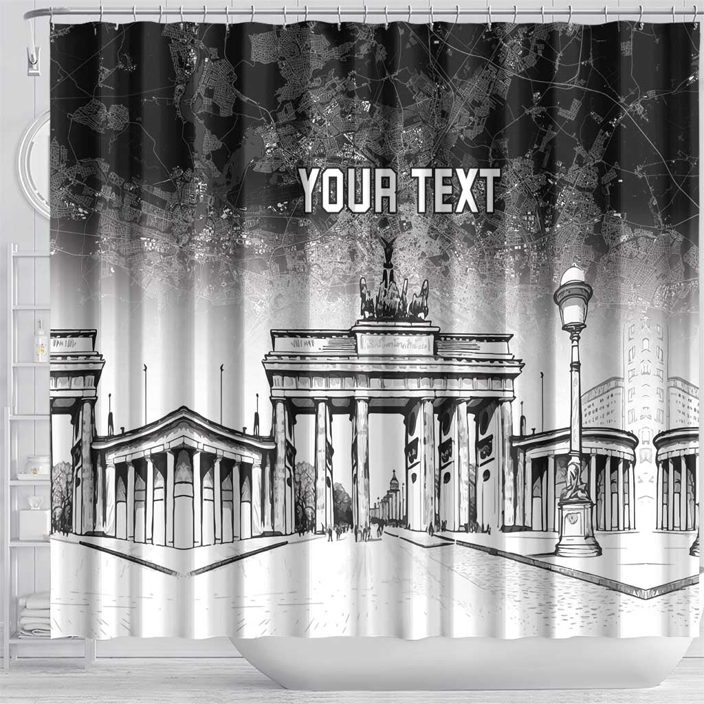 Personalized Germany Berlin Wall Shower Curtain Tag der Deutschen Einheit