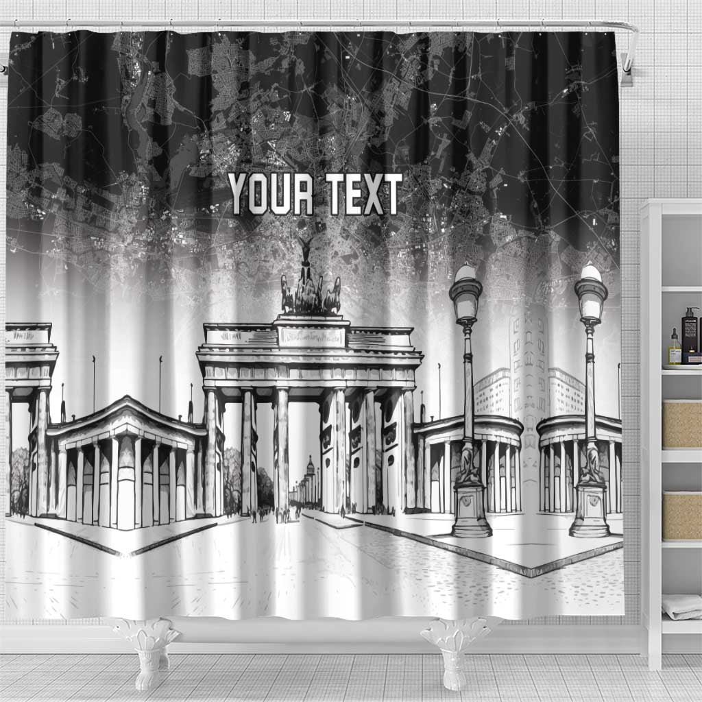 Personalized Germany Berlin Wall Shower Curtain Tag der Deutschen Einheit