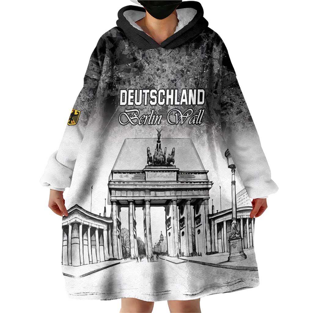 Personalized Germany Berlin Wall Wearable Blanket Hoodie Tag der Deutschen Einheit