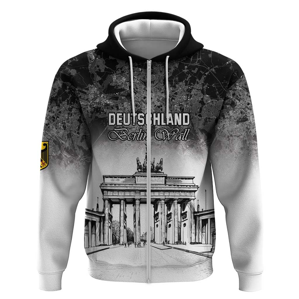Personalized Germany Berlin Wall Zip Hoodie Tag der Deutschen Einheit