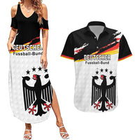 Custom Germany Football Couples Matching Summer Maxi Dress and Hawaiian Shirt Come On DFB-Team
