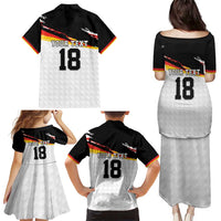 Custom Germany Football Family Matching Puletasi and Hawaiian Shirt Come On DFB-Team