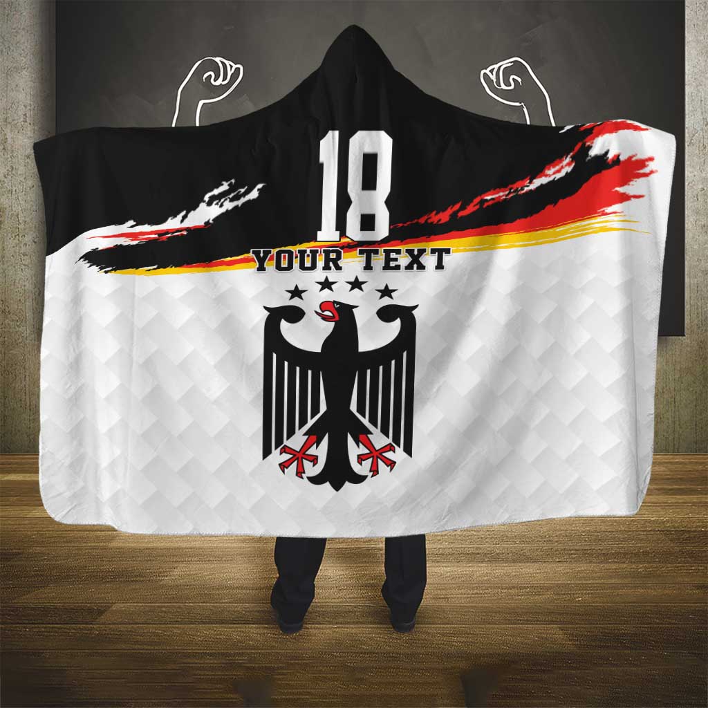 Custom Germany Football Hooded Blanket Come On DFB-Team