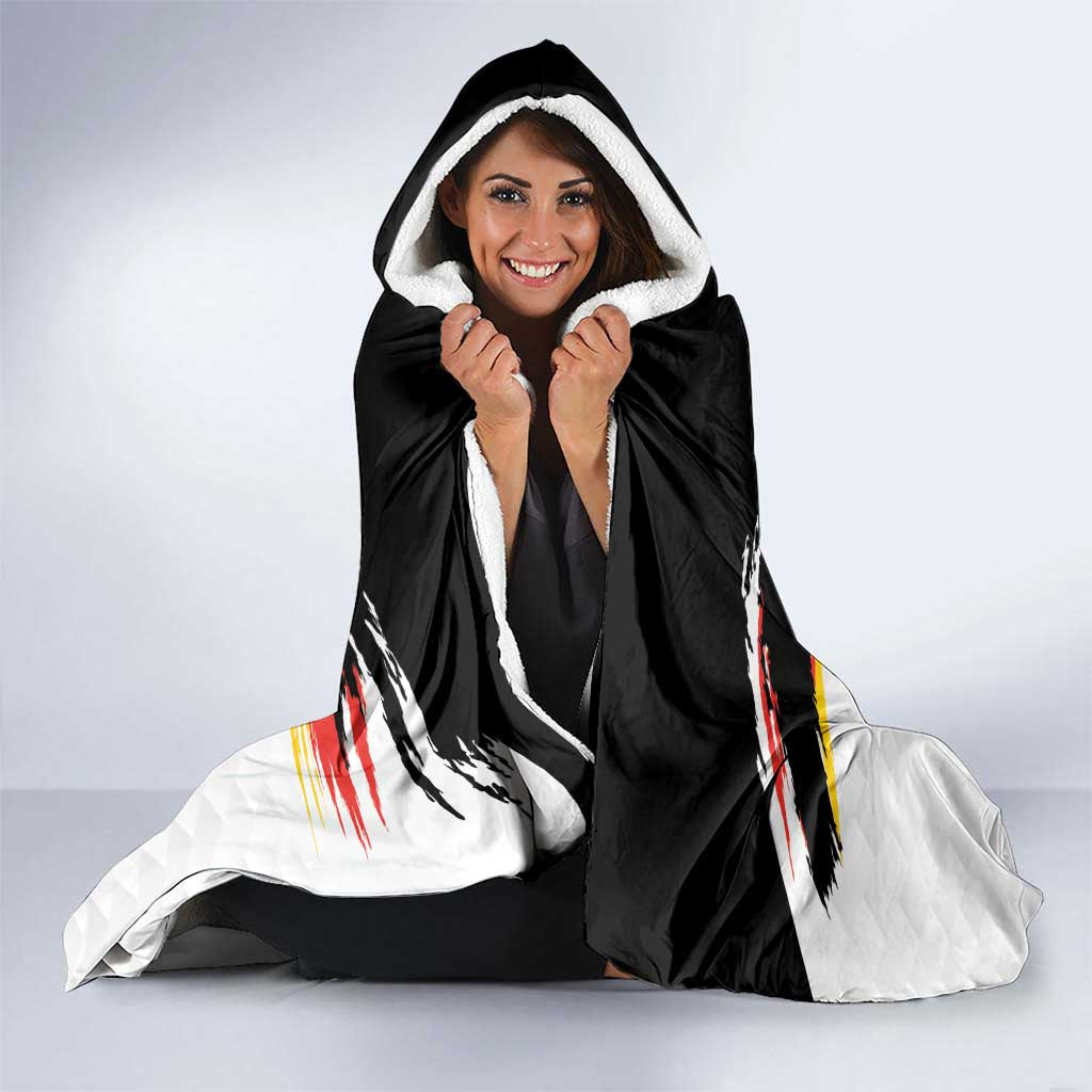 Custom Germany Football Hooded Blanket Come On DFB-Team