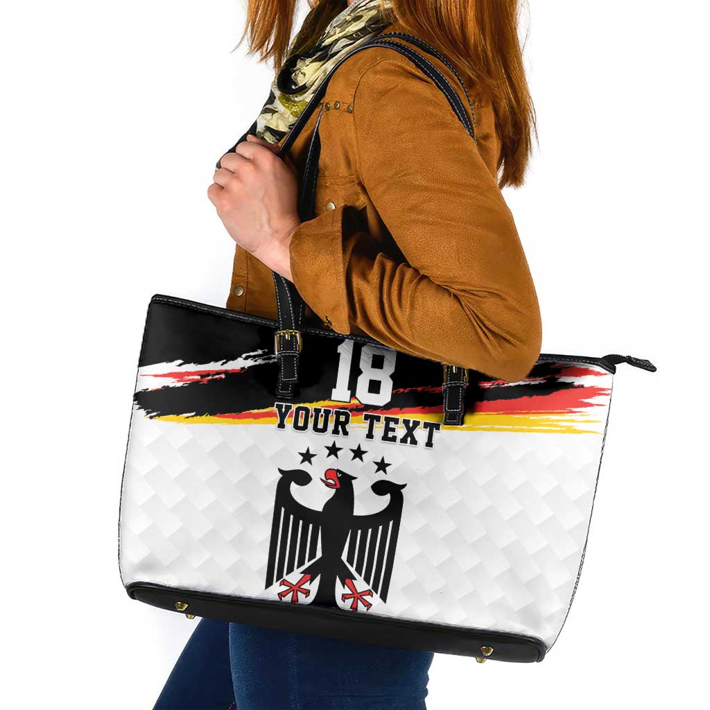 Custom Germany Football Leather Tote Bag Come On DFB-Team
