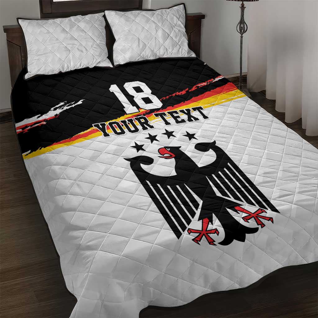 Custom Germany Football Quilt Bed Set Come On DFB-Team