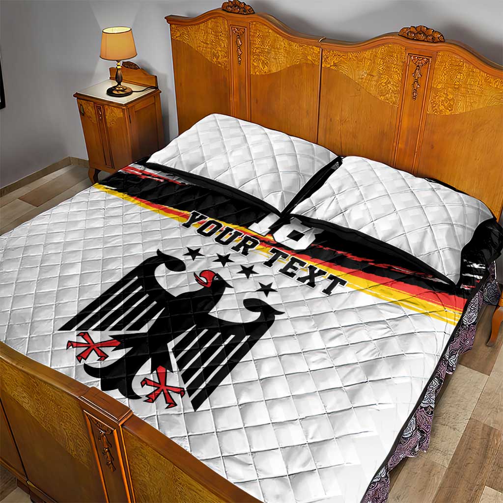 Custom Germany Football Quilt Bed Set Come On DFB-Team