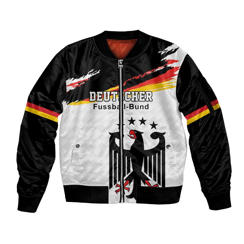 Custom Germany Football Sleeve Zip Bomber Jacket Come On DFB-Team