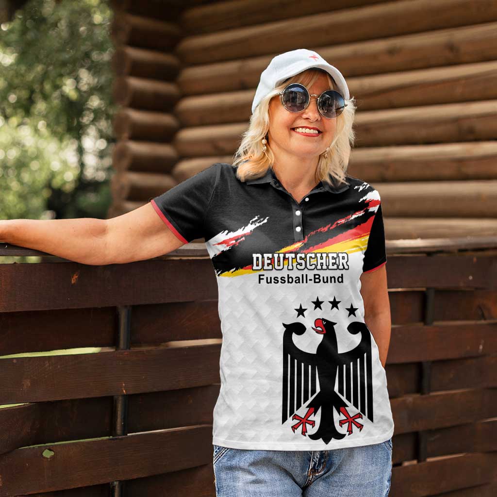 Custom Germany Football Women Polo Shirt Come On DFB-Team