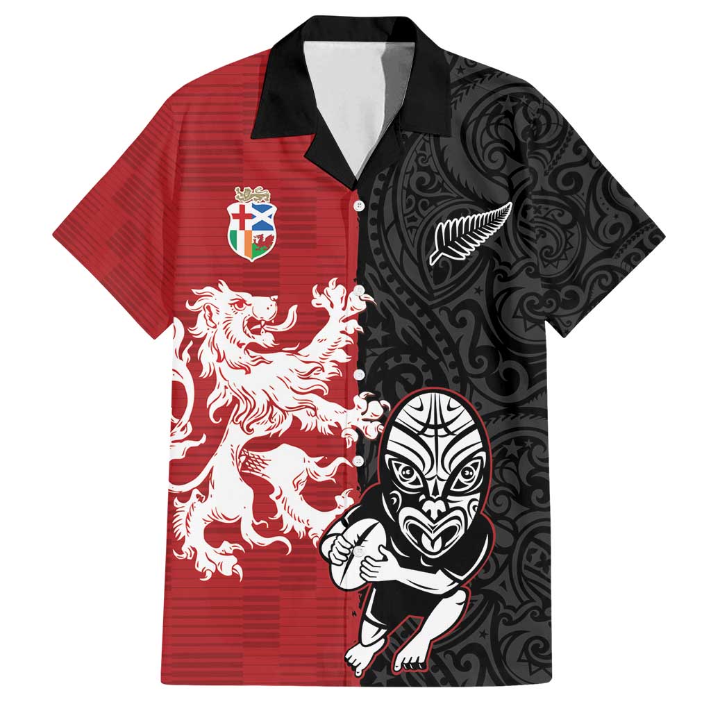 Custom British Lions New Zealand Family Matching Long Sleeve Bodycon Dress and Hawaiian Shirt Unique Style - Polynesian Pride