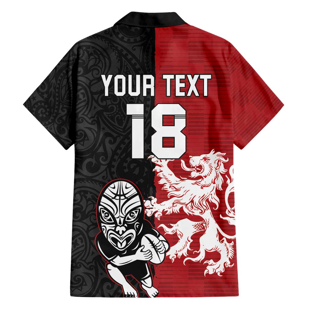 Custom British Lions New Zealand Family Matching Tank Maxi Dress and Hawaiian Shirt Unique Style - Polynesian Pride