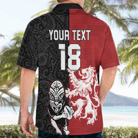 Custom British Lions New Zealand Hawaiian Shirt Unique Style - Polynesian Pride
