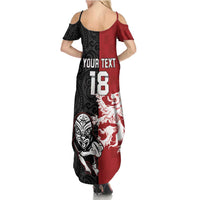 Custom British Lions New Zealand Summer Maxi Dress Unique Style - Polynesian Pride