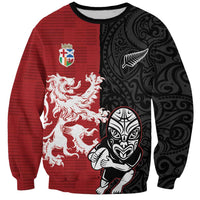 Custom British Lions New Zealand Sweatshirt Unique Style - Polynesian Pride
