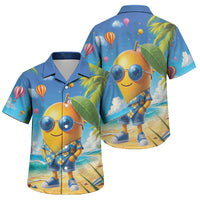 Funny Hawaii Mango Family Matching Tank Maxi Dress and Hawaiian Shirt Tropical Summer Beach Mascot Vacation