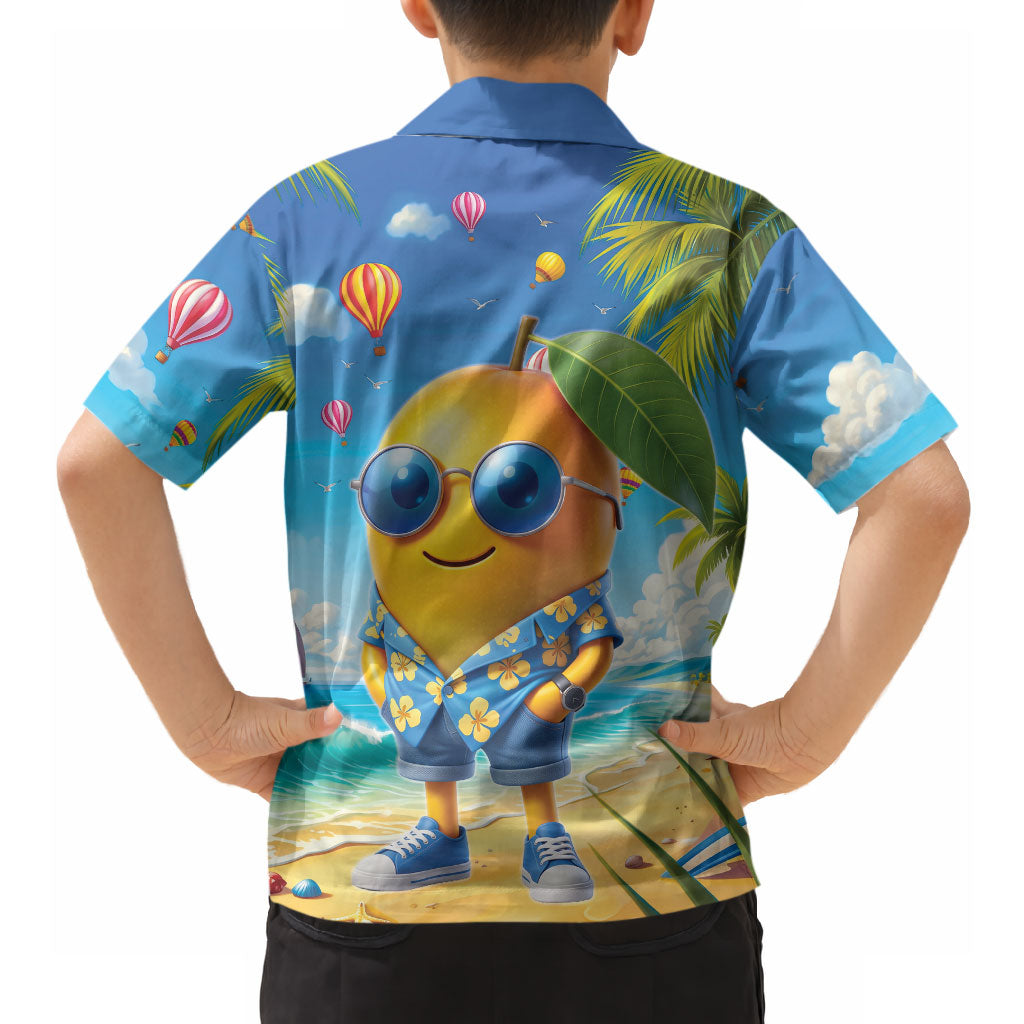 Funny Hawaii Mango Hawaiian Shirt Tropical Summer Beach Mascot Vacation