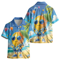 Funny Hawaii Mango Kid Hawaiian Shirt Tropical Summer Beach Mascot Vacation