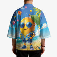 Funny Hawaii Mango Kimono Tropical Summer Beach Mascot Vacation