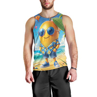Funny Hawaii Mango Men Tank Top Tropical Summer Beach Mascot Vacation