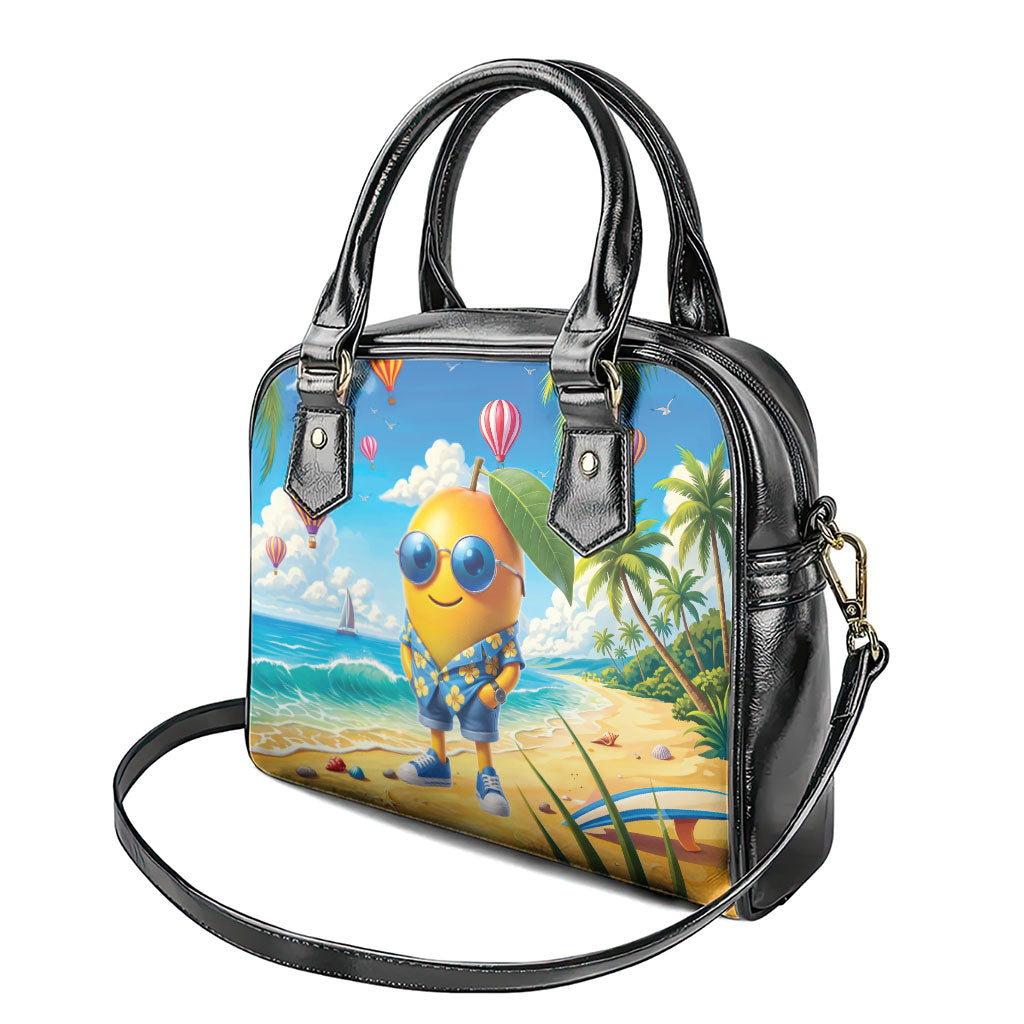 Funny Hawaii Mango Shoulder Handbag Tropical Summer Beach Mascot Vacation
