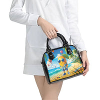 Funny Hawaii Mango Shoulder Handbag Tropical Summer Beach Mascot Vacation