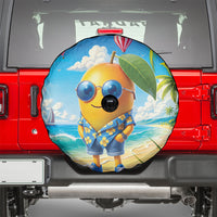 Funny Hawaii Mango Spare Tire Cover Tropical Summer Beach Mascot Vacation